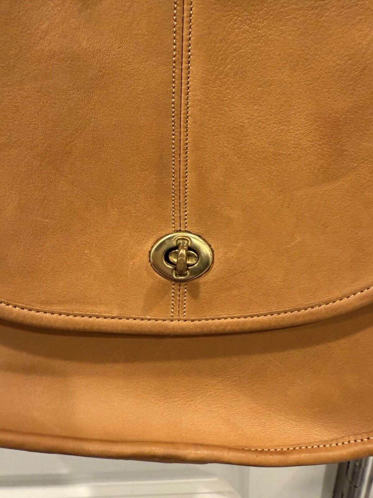Coach Vintage Crescent Saddle Bag Nyc 9235 Saddle Tan🍂✨