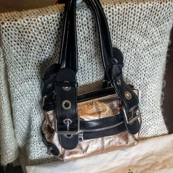 Chloe Metallic Calfskin Tote🖤🍫