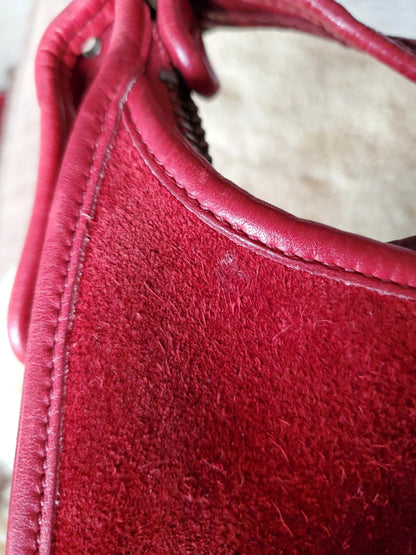 Coach Vintage Janice In Berkeley Suede Red🌺🩷