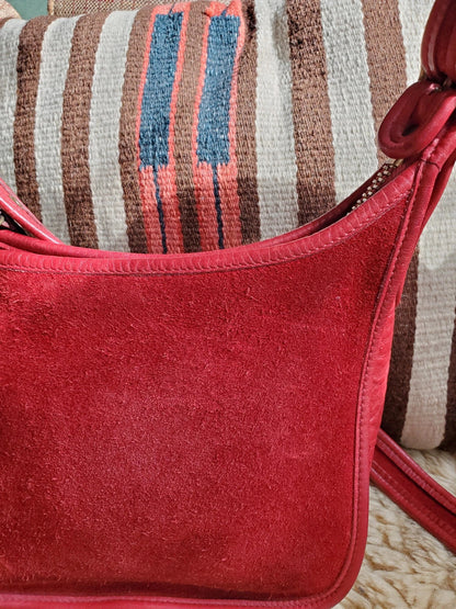 Coach Vintage Janice In Berkeley Suede Red🌺🩷