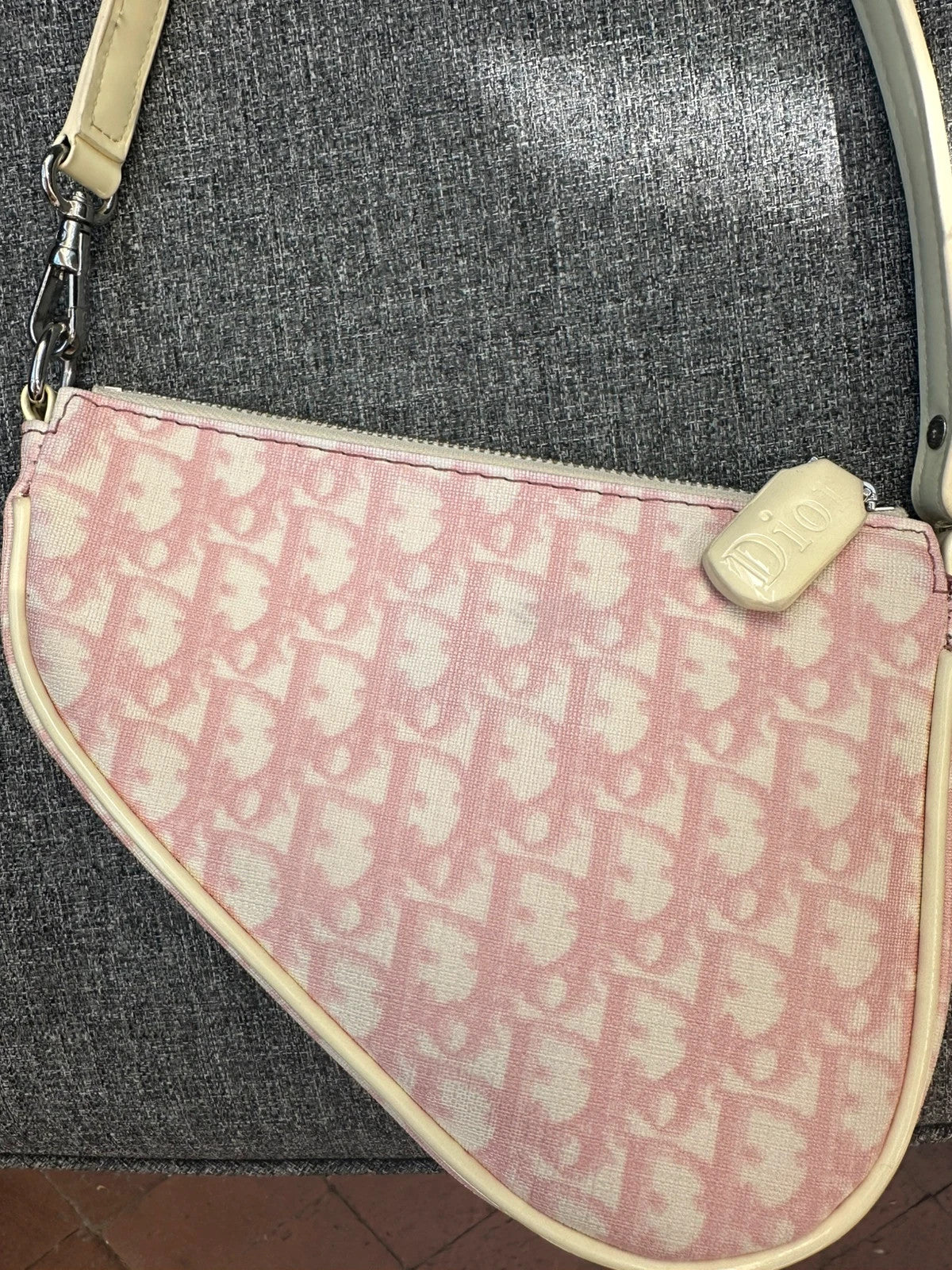 Rare Vintage Saddle Bag Diorissimo Canvas Mini Very Good Condition🌺🩷