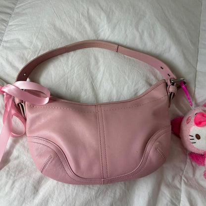 Coach Baby Pink Mini Hobo🩶🏙️