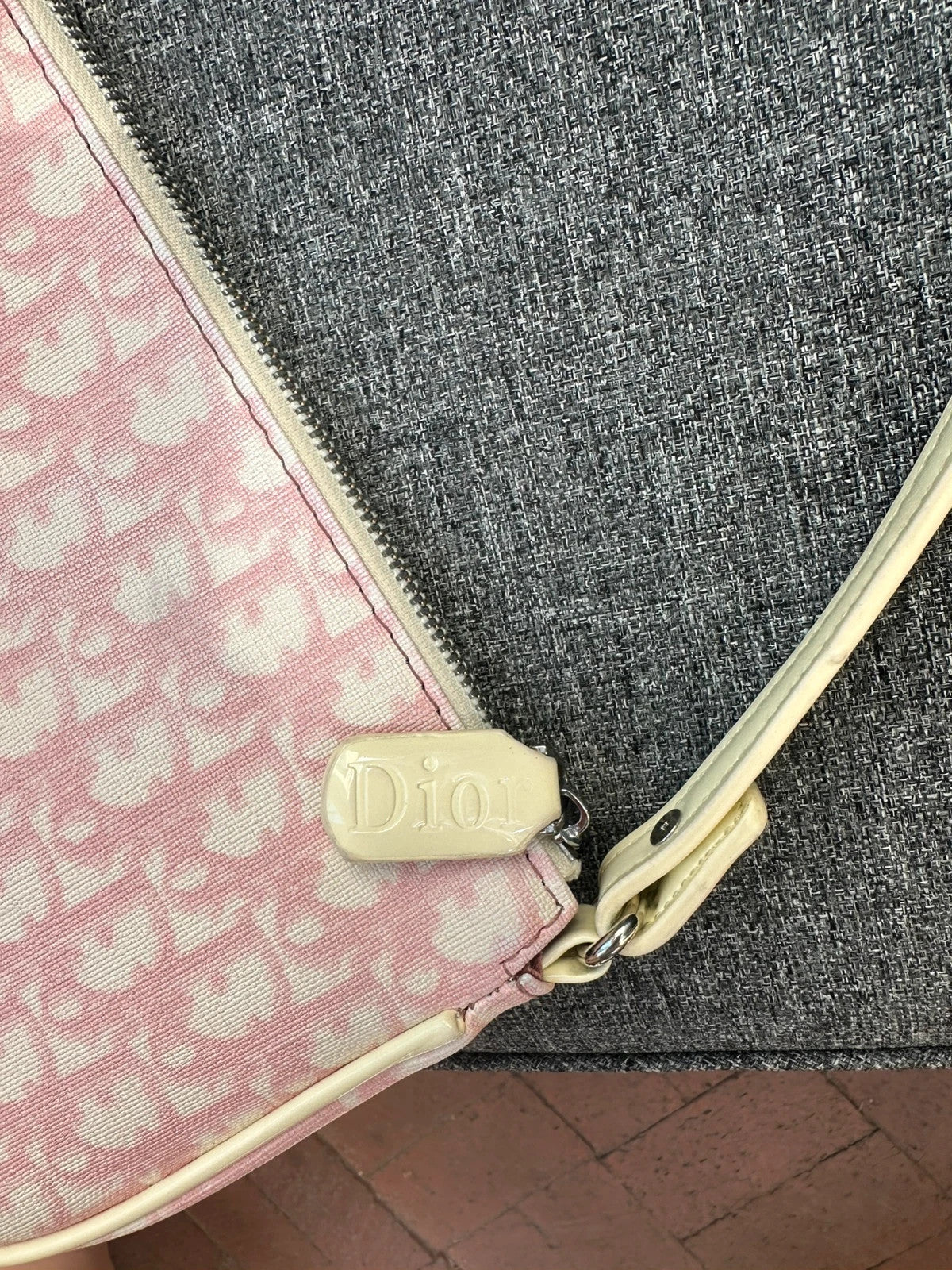 Rare Vintage Saddle Bag Diorissimo Canvas Mini Very Good Condition🌺🩷