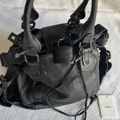 Black Chloe Paddington Bag In Matte Black Hardware🖤🍫