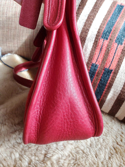 Coach Vintage Janice In Berkeley Suede Red🌺🩷