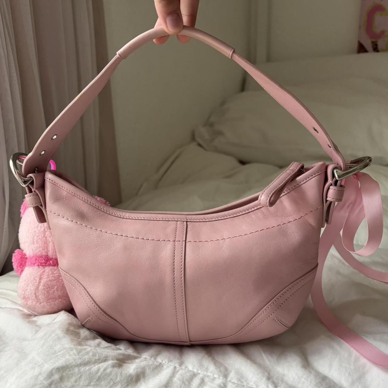 Coach Baby Pink Mini Hobo🩶🏙️
