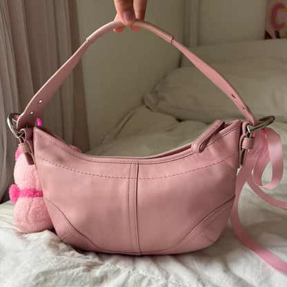 Coach Baby Pink Mini Hobo🩶🏙️