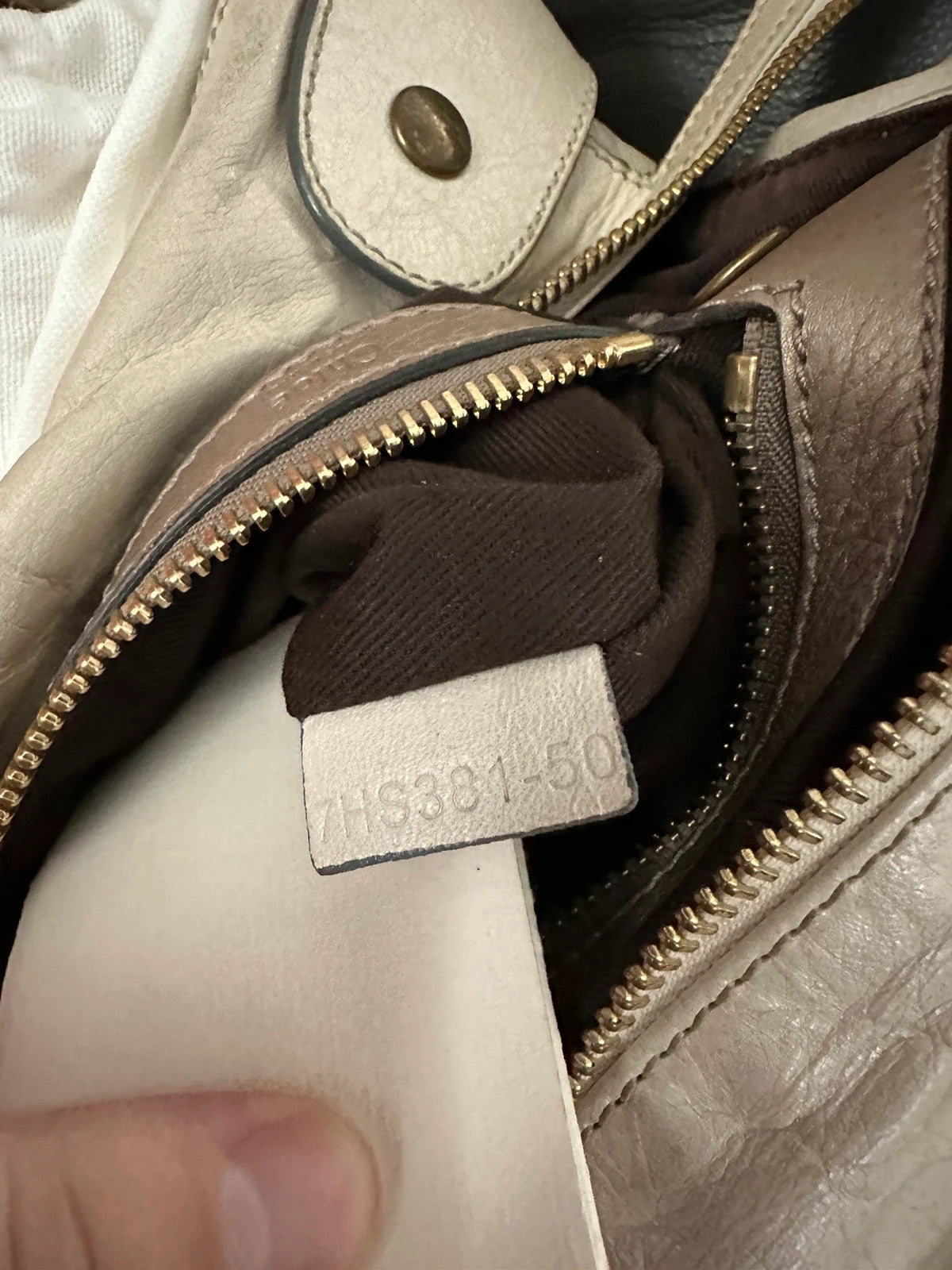 Chloe Large Bay Leather Tote Bag In Cream🤍🗻
