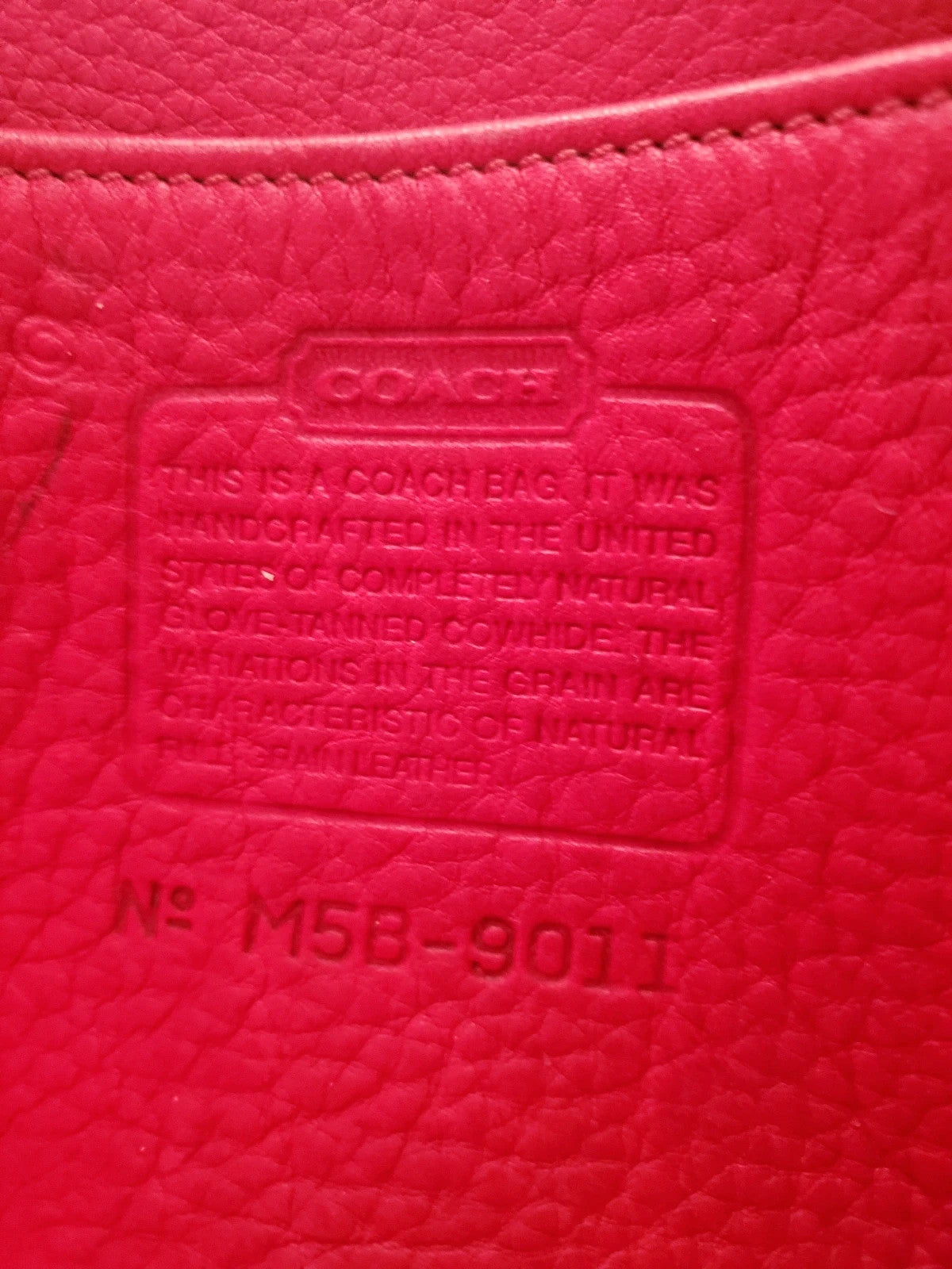 Coach Vintage Janice In Berkeley Suede Red🌺🩷