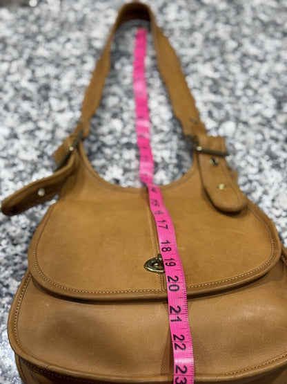 Coach Vintage Crescent Saddle Bag Nyc 9235 Saddle Tan🍂✨