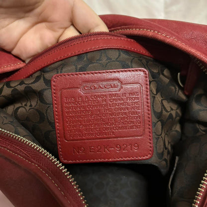 Vintage Coach Red Ergo Hobo💙🌀