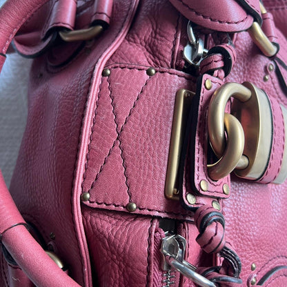 Rare Pink Chloe Paddington Bag With Gold Hardware🍒❤️‍🔥
